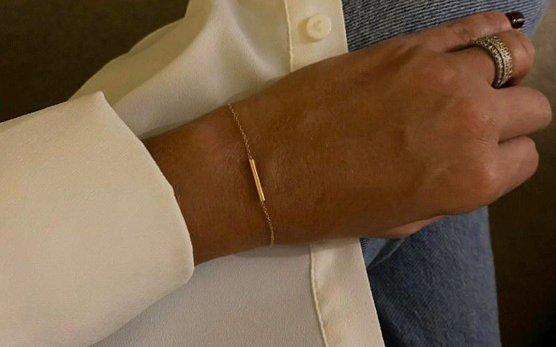 Her favourite Gold Bracelet - Lauren Bostock Brand Consultant