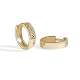 18ct Solid 10mm Gold Hoop Earrings