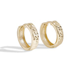 18ct Solid 10mm Gold Hoop Earrings