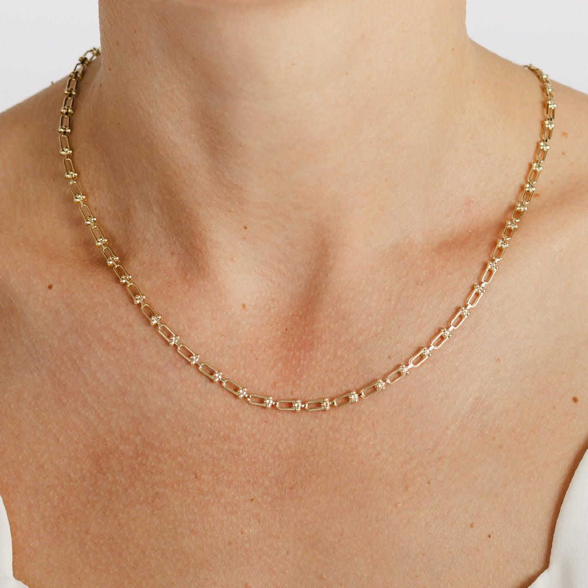 18ct Yellow Gold Small Link Necklace