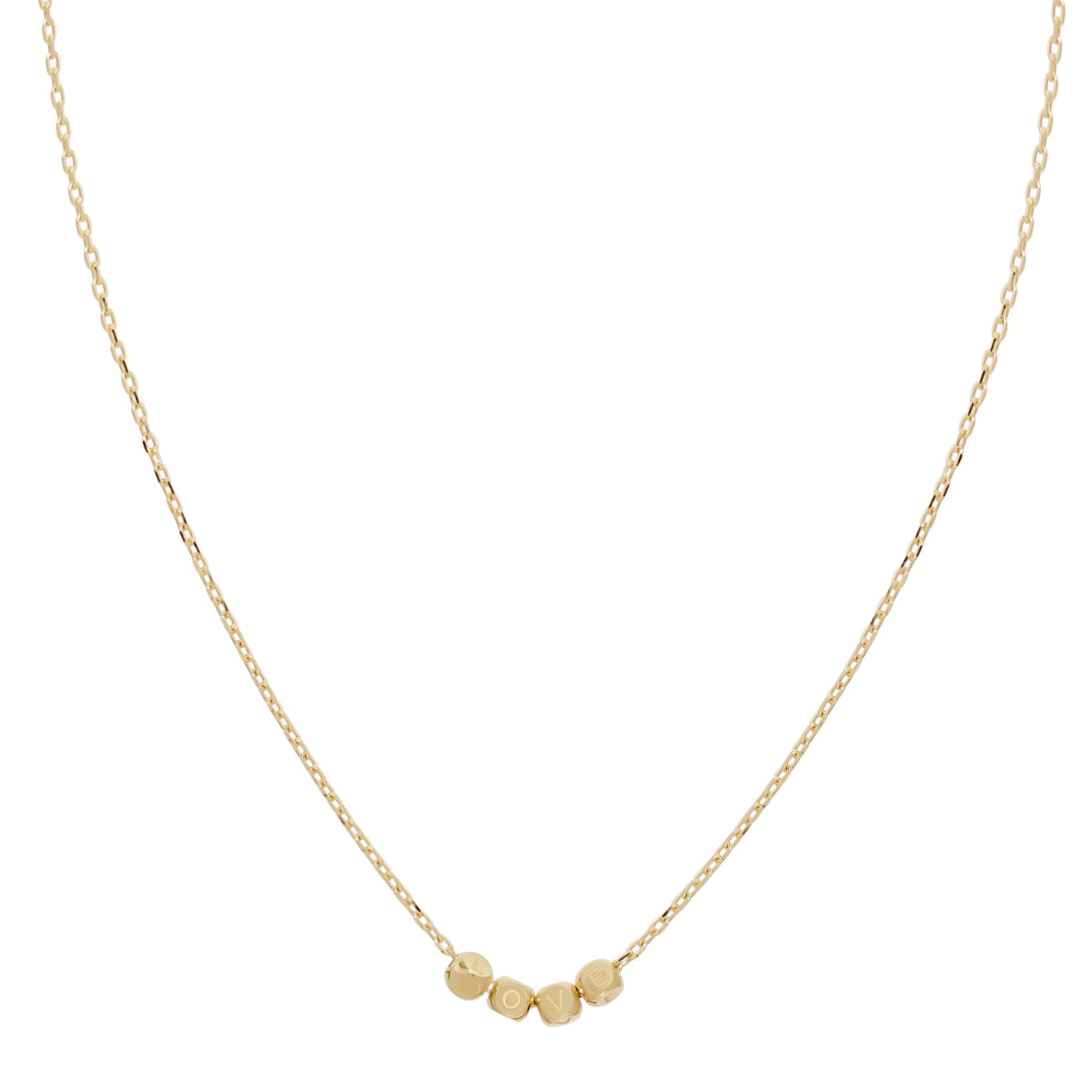 18ct Solid Gold Love Necklace