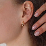 18ct Solid Gold Medium Hoops