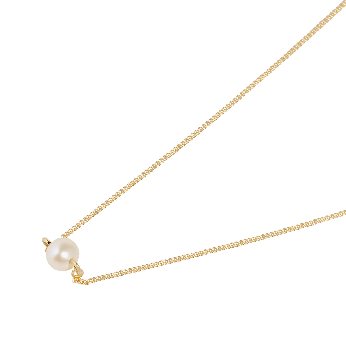 18ct Solid Gold Pearl Necklace