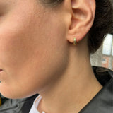 18ct Solid 10mm Gold Hoop Earrings