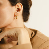 18ct Solid Gold Thick Chunky Hoop Earrings