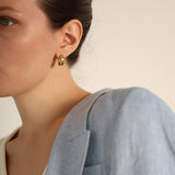 18ct Solid Gold Thick Chunky Hoop Earrings