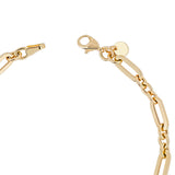 18ct Solid Yellow Gold Double Link Bracelet