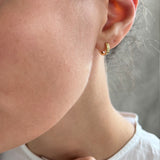 18ct Solid 10mm Gold Hoop Earrings
