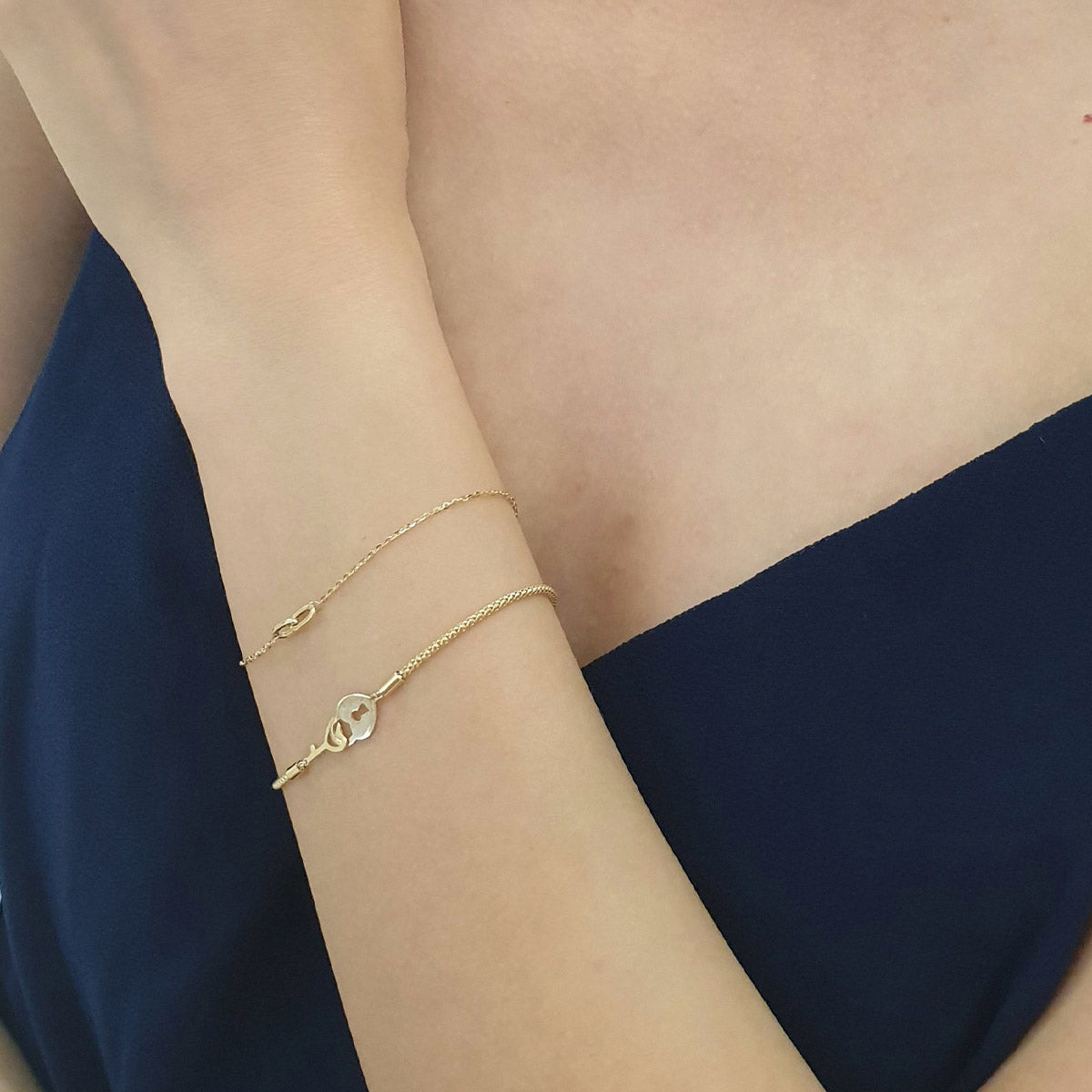 stacking Bracelets in 18ct solid gold