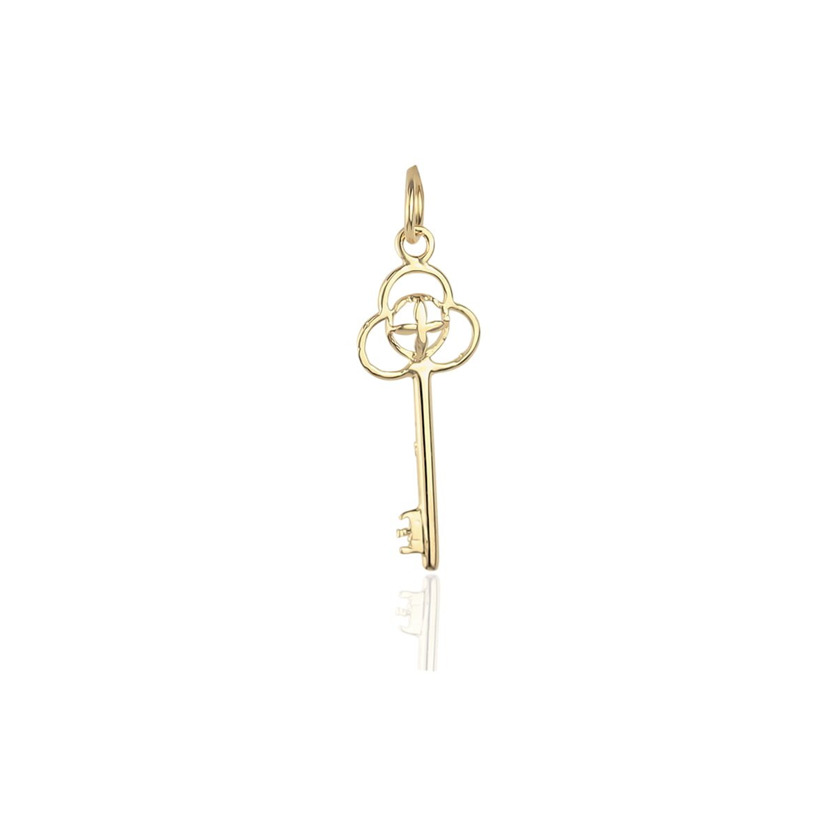 Noemi Key Pendant in Yellow 18ct Gold Key 18ct Gold Pendant Charm