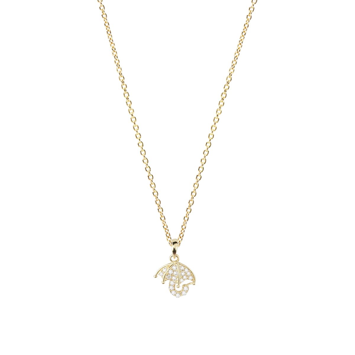 Gia Open Umbrella 18ct Yellow Gold Pendant Charm