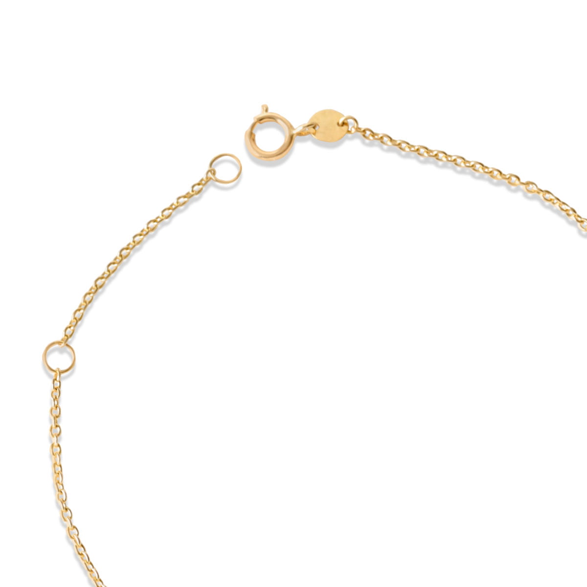 18ct Yellow Gold Cylinder T-Bar Chain Bracelet