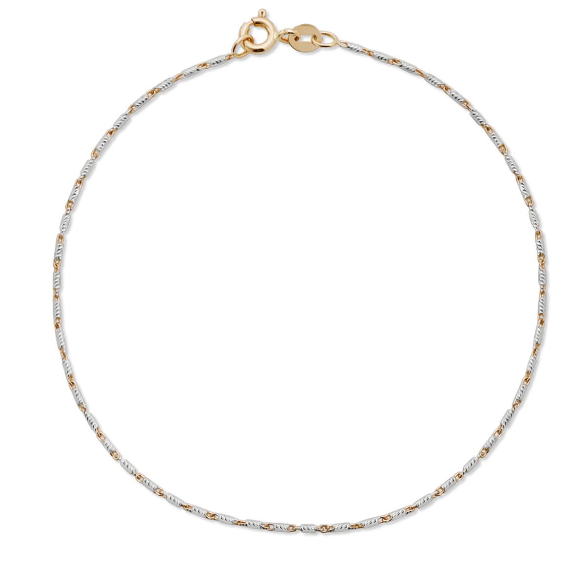 18ct Rose and White Gold Dainty Bracelet