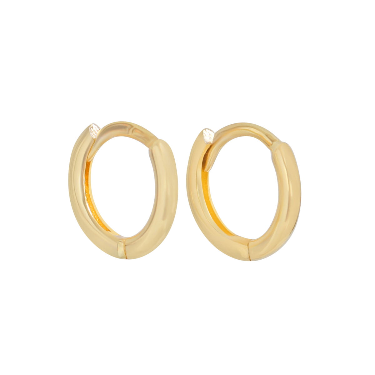 18ct Solid Gold 6mm Cartilage Hoop Earrings