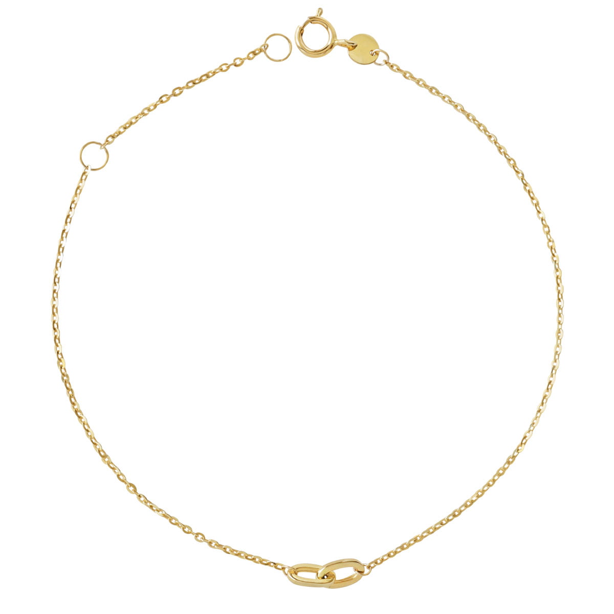 18ct Solid Gold Chain Link Bracelet