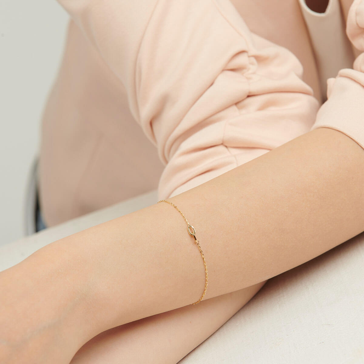 18ct Solid Gold Chain Link Bracelet