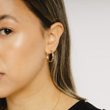 18ct Solid Gold Large Thin Gold Hoop Earrings