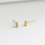 18ct Solid Gold T Bar Stud Earrings for Girls