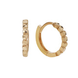 18ct Solid Yellow Gold 9mm Mini Hoop Earrings