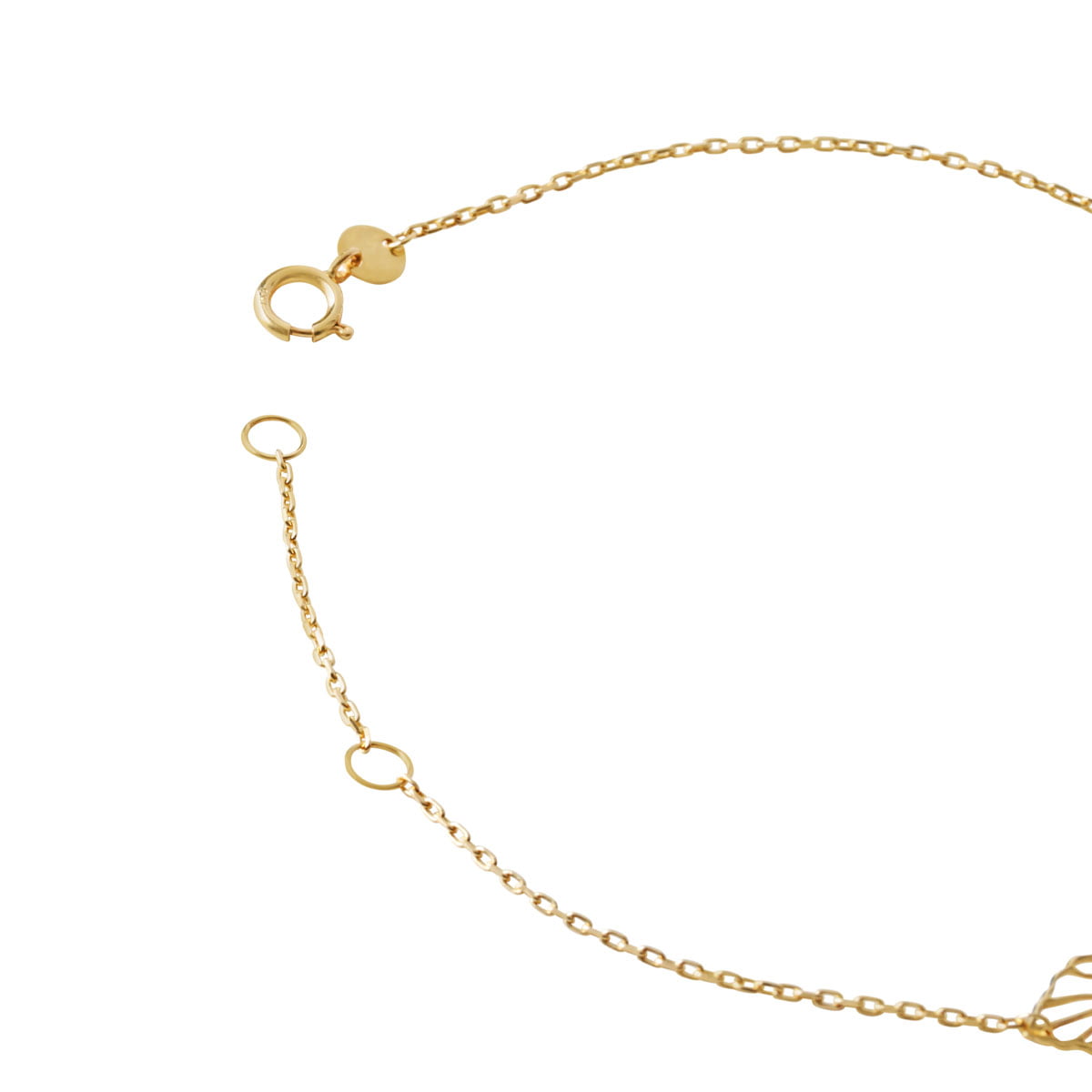 18ct Solid Yellow Gold Evil Eye Bracelet