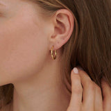 18ct Solid Yellow Gold Real Gold Hoops