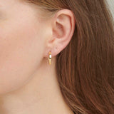 18ct Solid Yellow 17mm Plain Gold Hoop Earrings