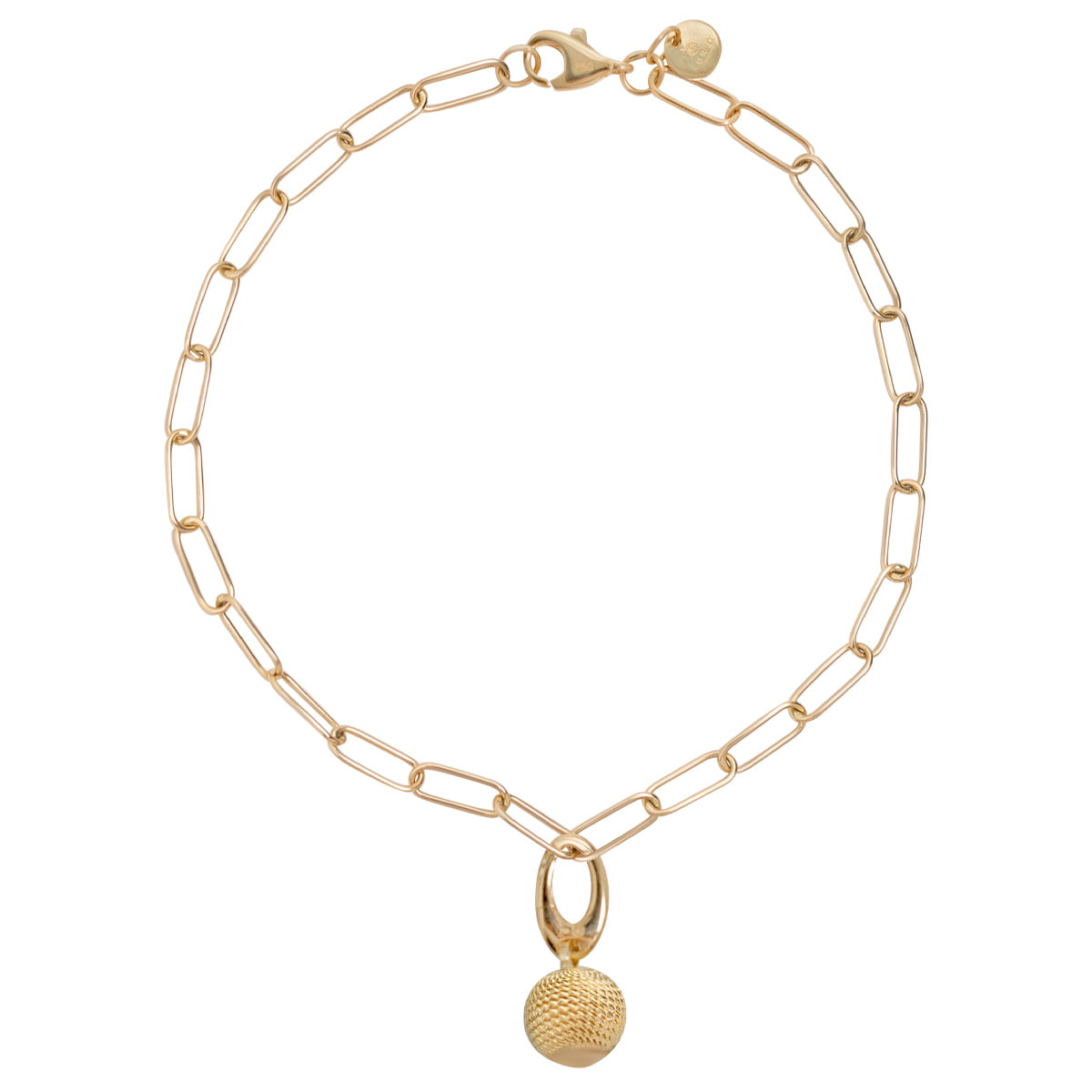18ct Yellow Gold Ball Charm Pendant