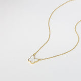 18ct Yellow Gold Butterfly Necklace