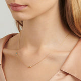 18ct Yellow Gold Evil Eye Necklace