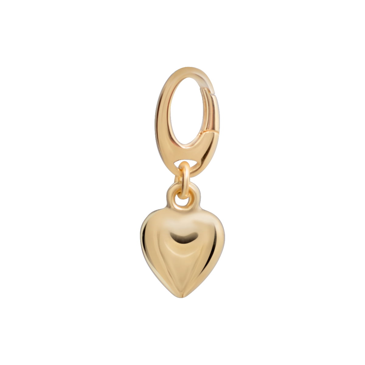 18ct Yellow Gold Heart Pendant Charm