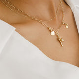 18ct Yellow Gold Mini Heart Tag Charm Pendant.