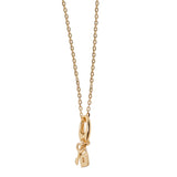 18ct Yellow Gold Mini Lock & Key Pendant Charm