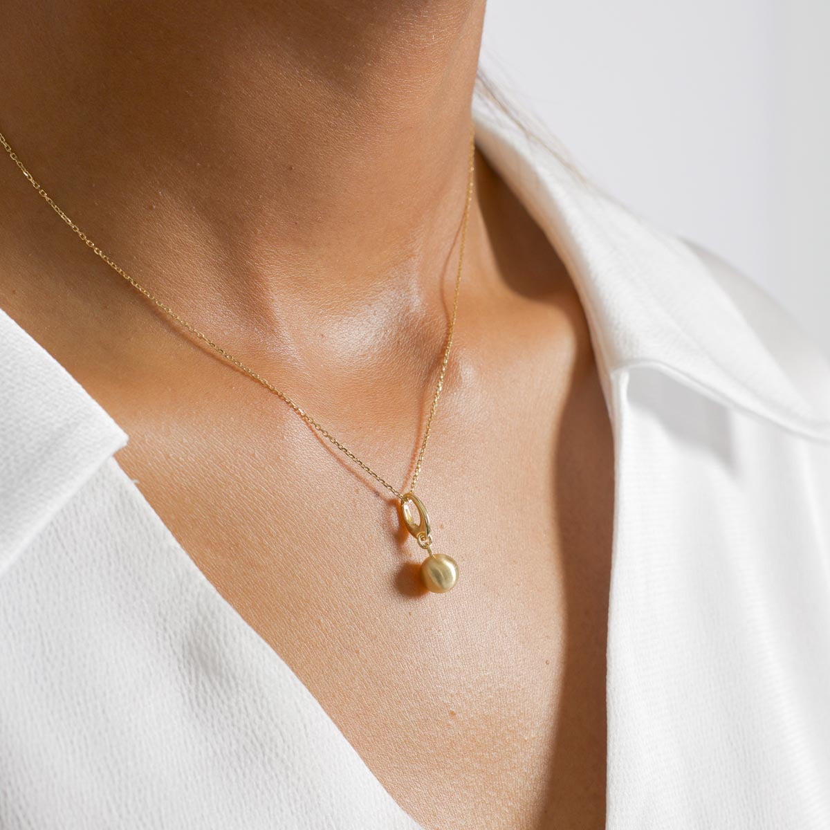 18ct Yellow Gold Ball Pendant Charm