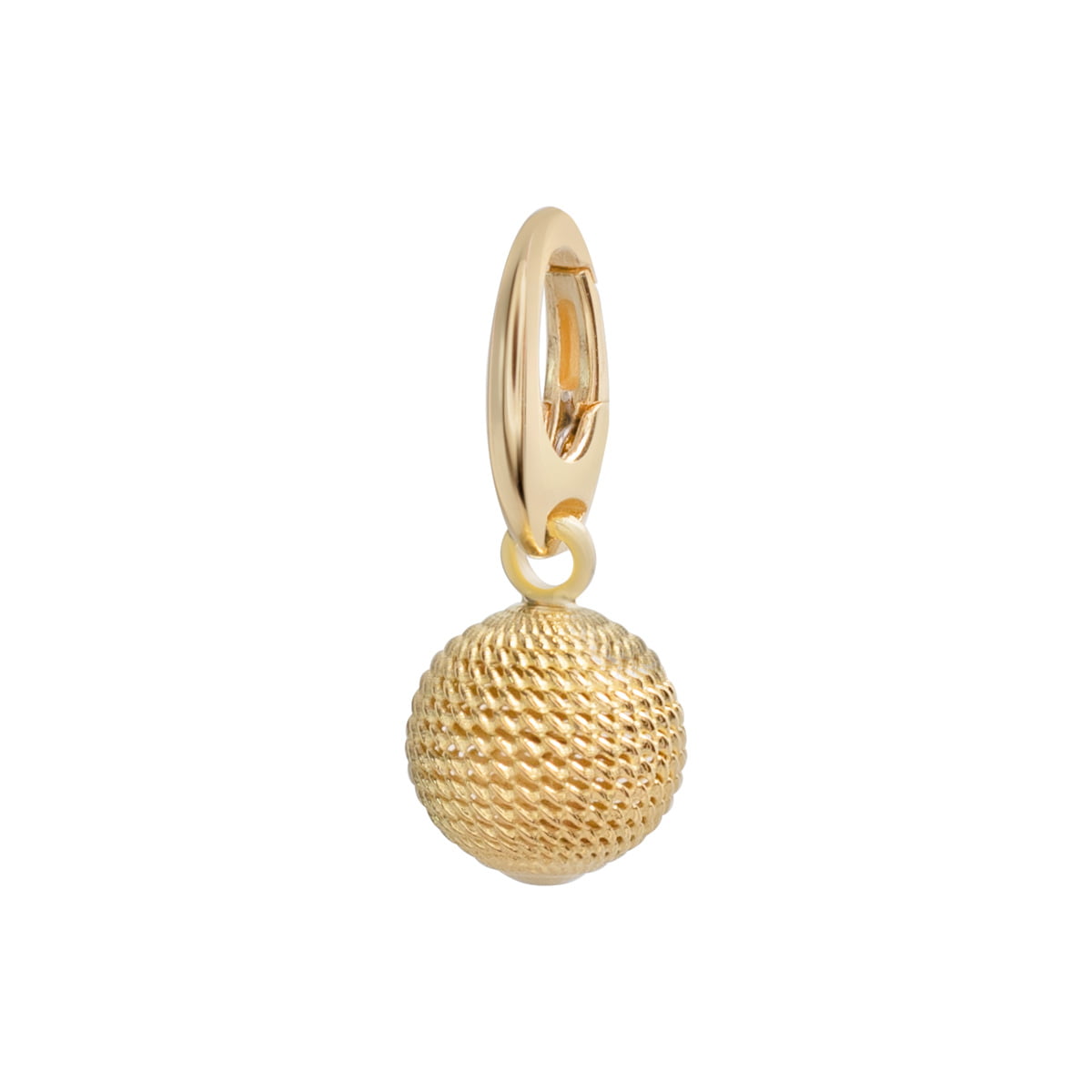 18ct Yellow Gold Sphere Charm Pendant