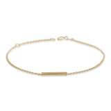 18ct Yellow Gold T Bar Bracelet for women