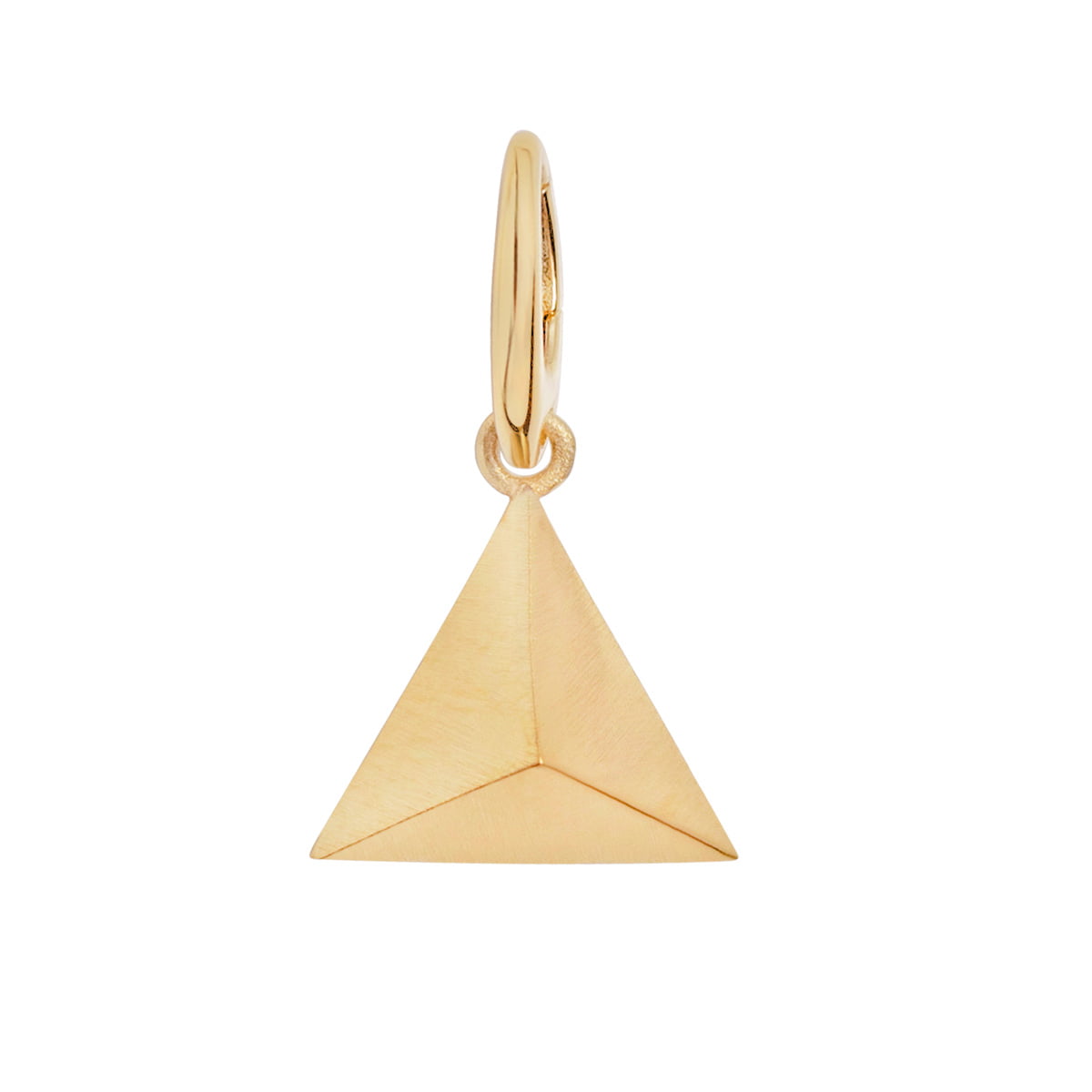 18ct Yellow Gold Triangle Pendant Charm