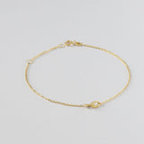 18ct Yellow Solid Gold Chain Link Bracelet