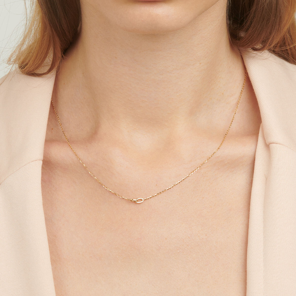 18ct Yellow Solid Gold Link Chain Necklace