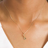 18ct Yellow Solid Gold Mini Lock & Key Charm