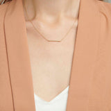 18ct Yellow Solid Gold T Bar Necklace 18inch for Women