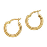 18ct Solid Gold Medium Hoops