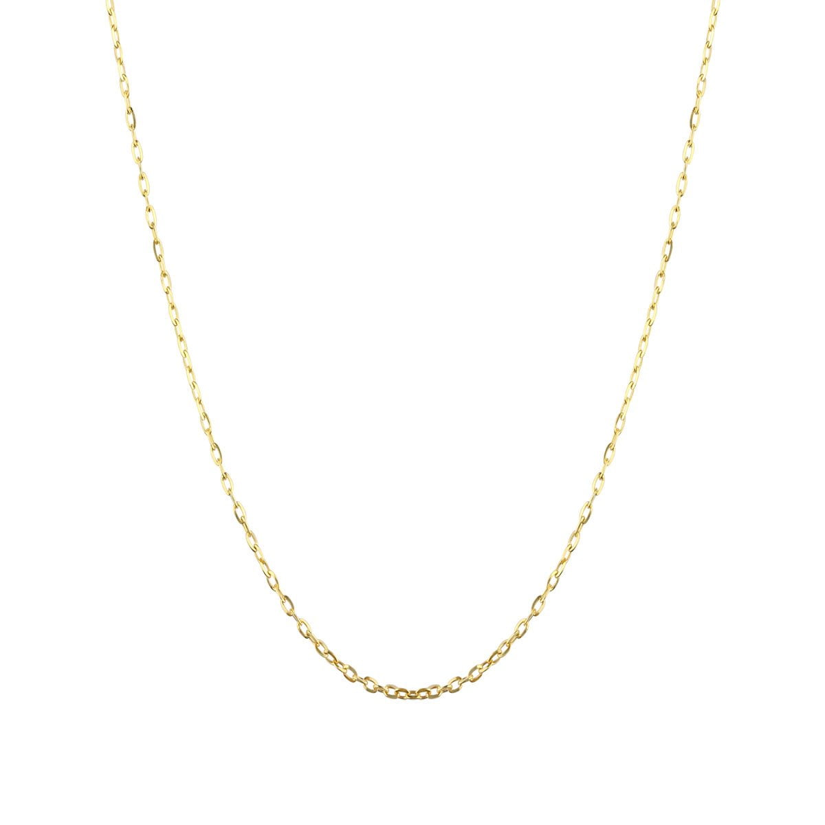 18ct Yellow Solid Gold 20inch Blecher Chain Necklace
