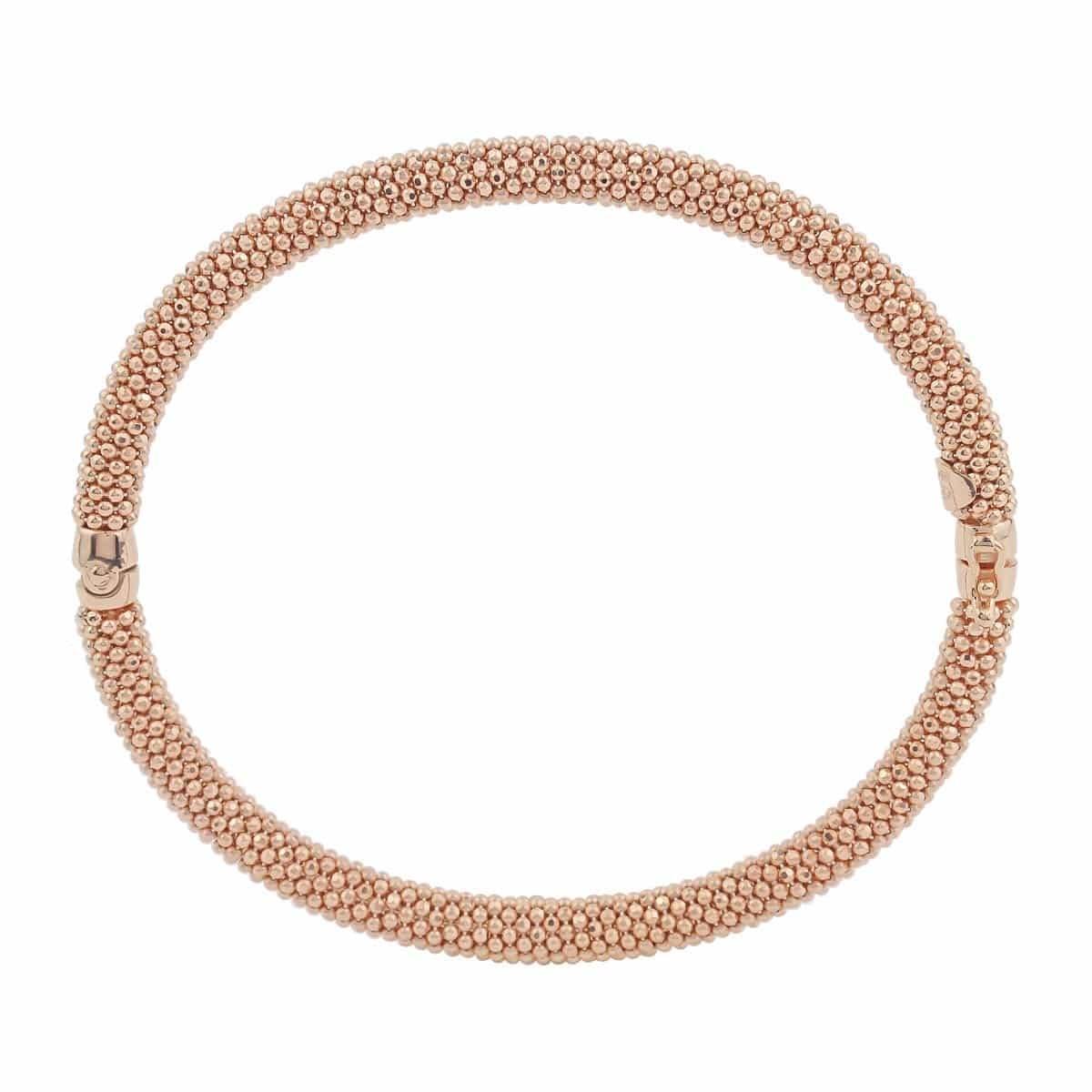 Auric Signature 18ct Rose Gold Hinged Bangle