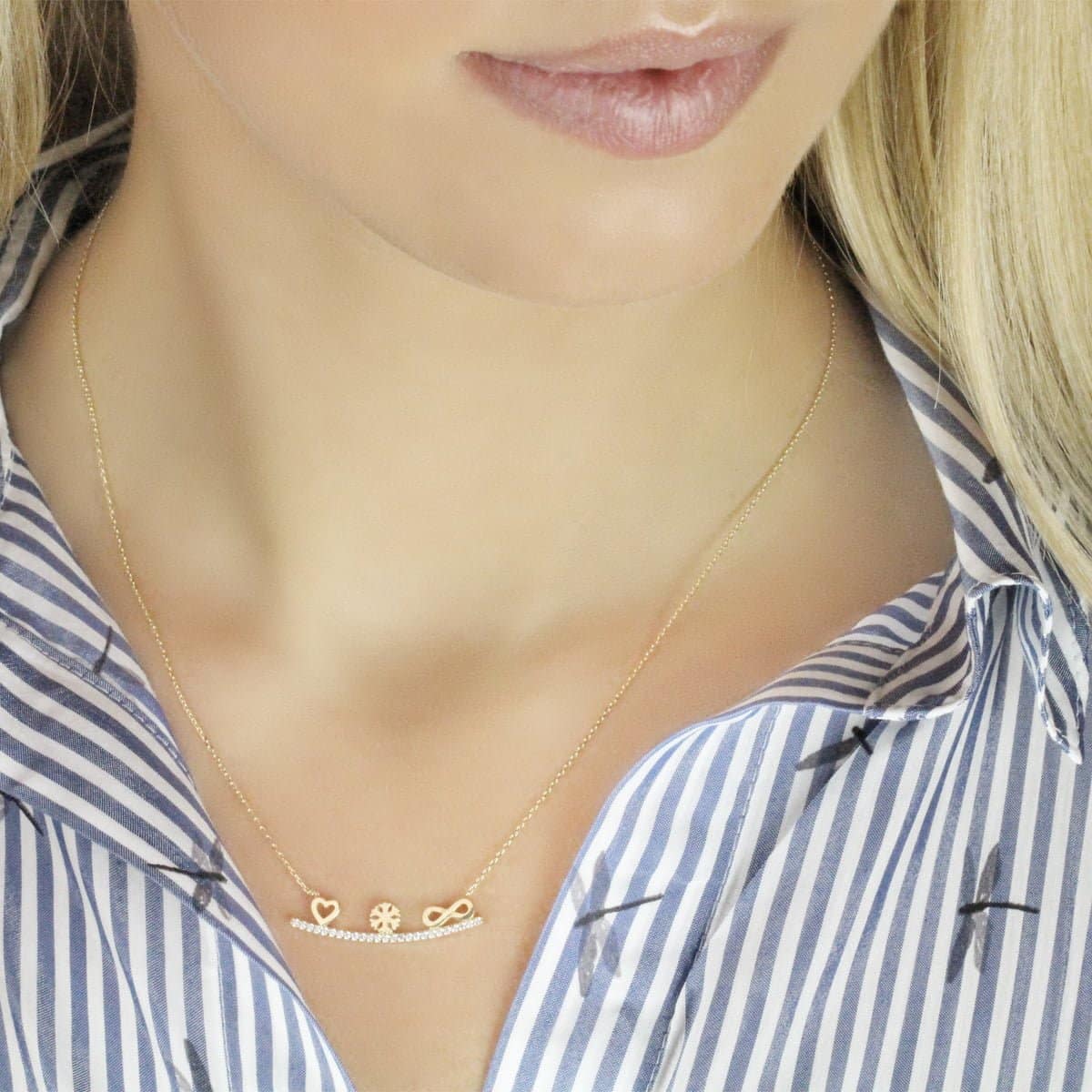 4423 Vedh Joey 18ct Gold Pendany Necklace 1