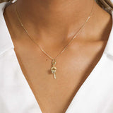 18ct Yellow Gold Key & Heart Charm