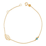 18ct Yellow Evil Eye Gold Bracelet