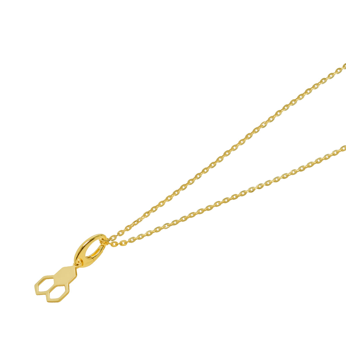 18ct HoneyComb Gold Pendant Charm