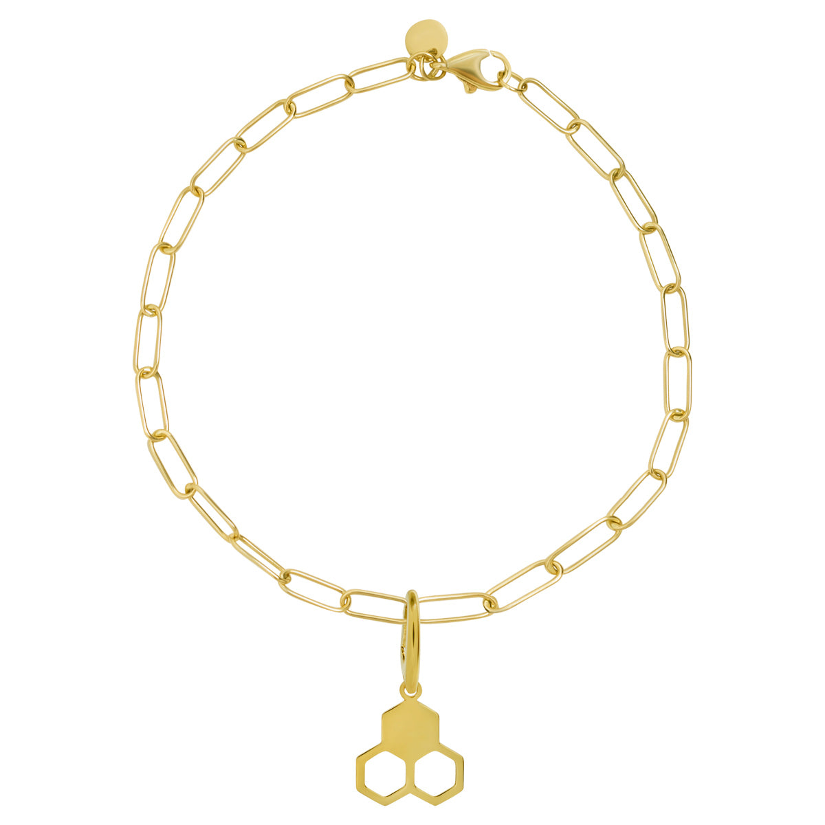 18ct HoneyComb Gold Pendant Charm