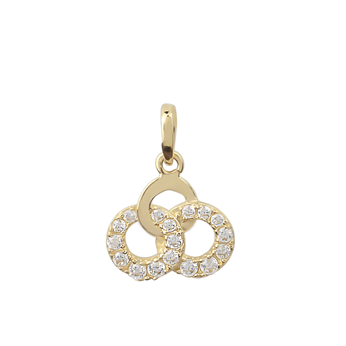 Trio Circle 18ct Solid Gold Pendant