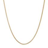 Yellow Herringbone 18ct Solid Gold Necklace Chain for Women